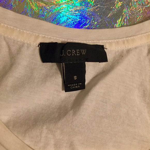 White sheer J Crew top, 2 layers. S - Picture 3 of 3
